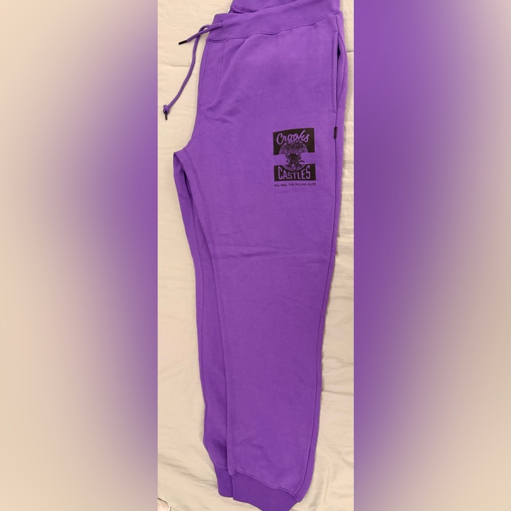 NWT Crooks & Castles Men’s XL Purple Joggers